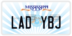 LADYBJ  license plate in MS