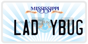 LADYBUG  license plate in MS