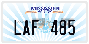 LAF485  license plate in MS