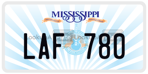 LAF780 license plate in Mississippi
