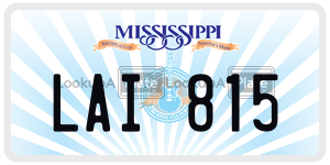 LAI815  license plate in MS