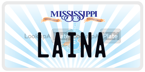 LAINA  license plate in MS