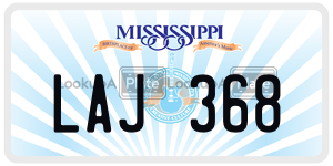 LAJ368  license plate in MS
