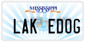 LAKEDOG  license plate in MS
