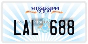 LAL688  license plate in MS