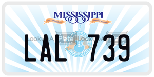 LAL739  license plate in MS
