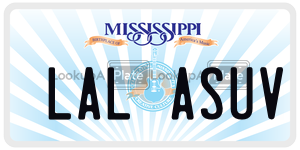 LALASUV  license plate in MS