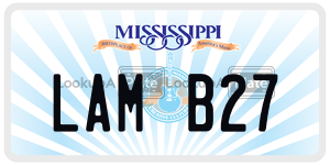 LAMB27  license plate in MS