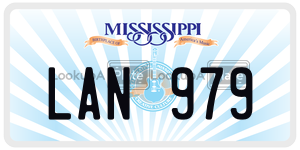 LAN979  license plate in MS