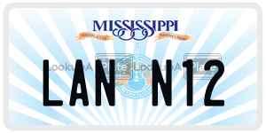 LANN12  license plate in MS