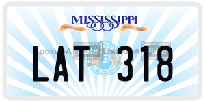LAT318  license plate in MS