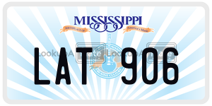 LAT906  license plate in MS