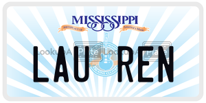 LAUREN  license plate in MS