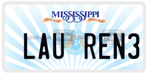 LAUREN3  license plate in MS