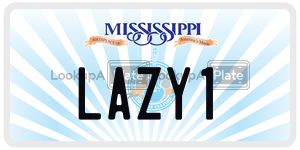 LAZY1  license plate in MS
