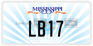 LB17  license plate in MS