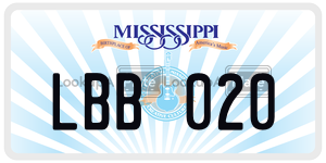 LBB020  license plate in MS