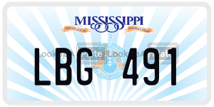 LBG491  license plate in MS