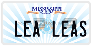 LEALEAS  license plate in MS
