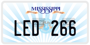 LED266  license plate in MS
