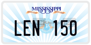 LEN150  license plate in MS
