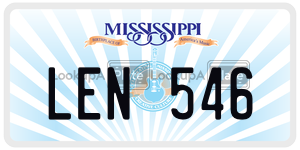 LEN546  license plate in MS