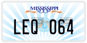 LEQ064  license plate in MS