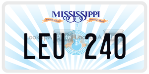 LEU240  license plate in MS