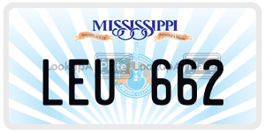 LEU662  license plate in MS
