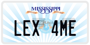 LEX4ME  license plate in MS
