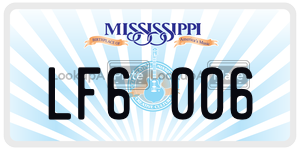 LF6006  license plate in MS