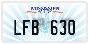 LFB630  license plate in MS