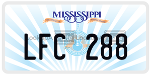 LFC288  license plate in MS