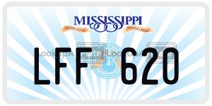 LFF620  license plate in MS