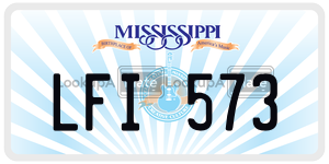 LFI573  license plate in MS