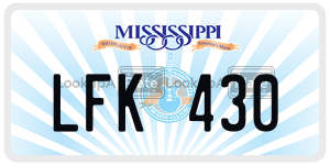 LFK430  license plate in MS
