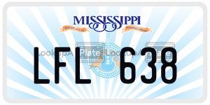LFL638  license plate in MS