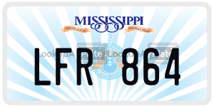 LFR864  license plate in MS