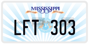LFT303  license plate in MS