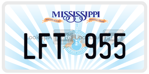 LFT955  license plate in MS