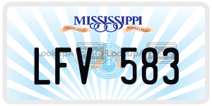 LFV583  license plate in MS