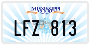 LFZ813  license plate in MS