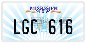 LGC616  license plate in MS