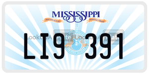 LI9391  license plate in MS