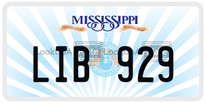 LIB929  license plate in MS