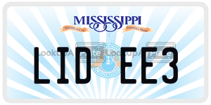 LIDEE3  license plate in MS