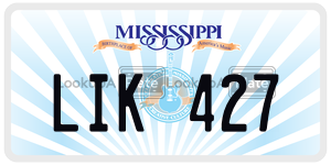 LIK427  license plate in MS