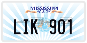 LIK901  license plate in MS