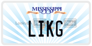 LIKG  license plate in MS