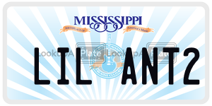 LILANT2  license plate in MS